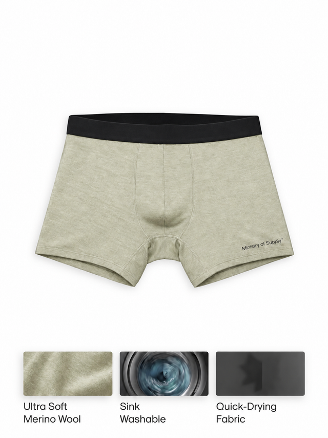 Men's Travel Merino Boxer Brief